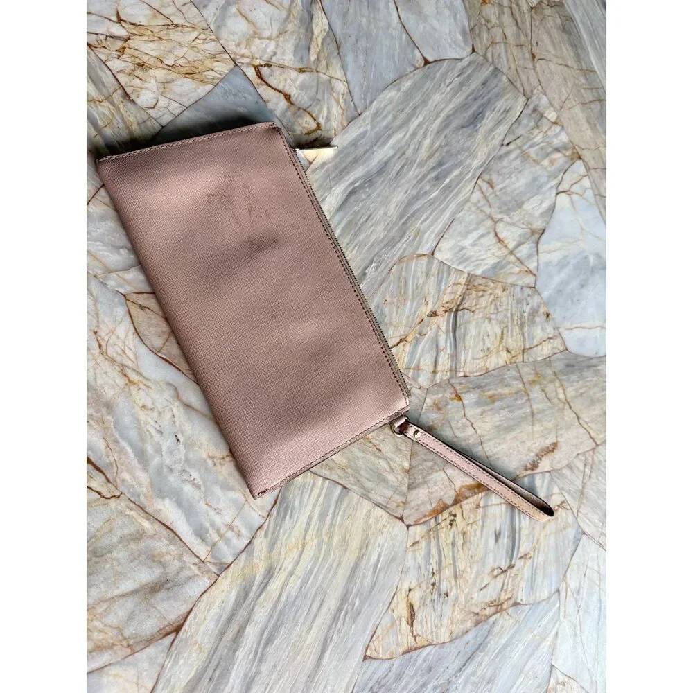 Michael Kors Sandrine Studded Large Zip Clutch Ballet - Picture 4 of 8